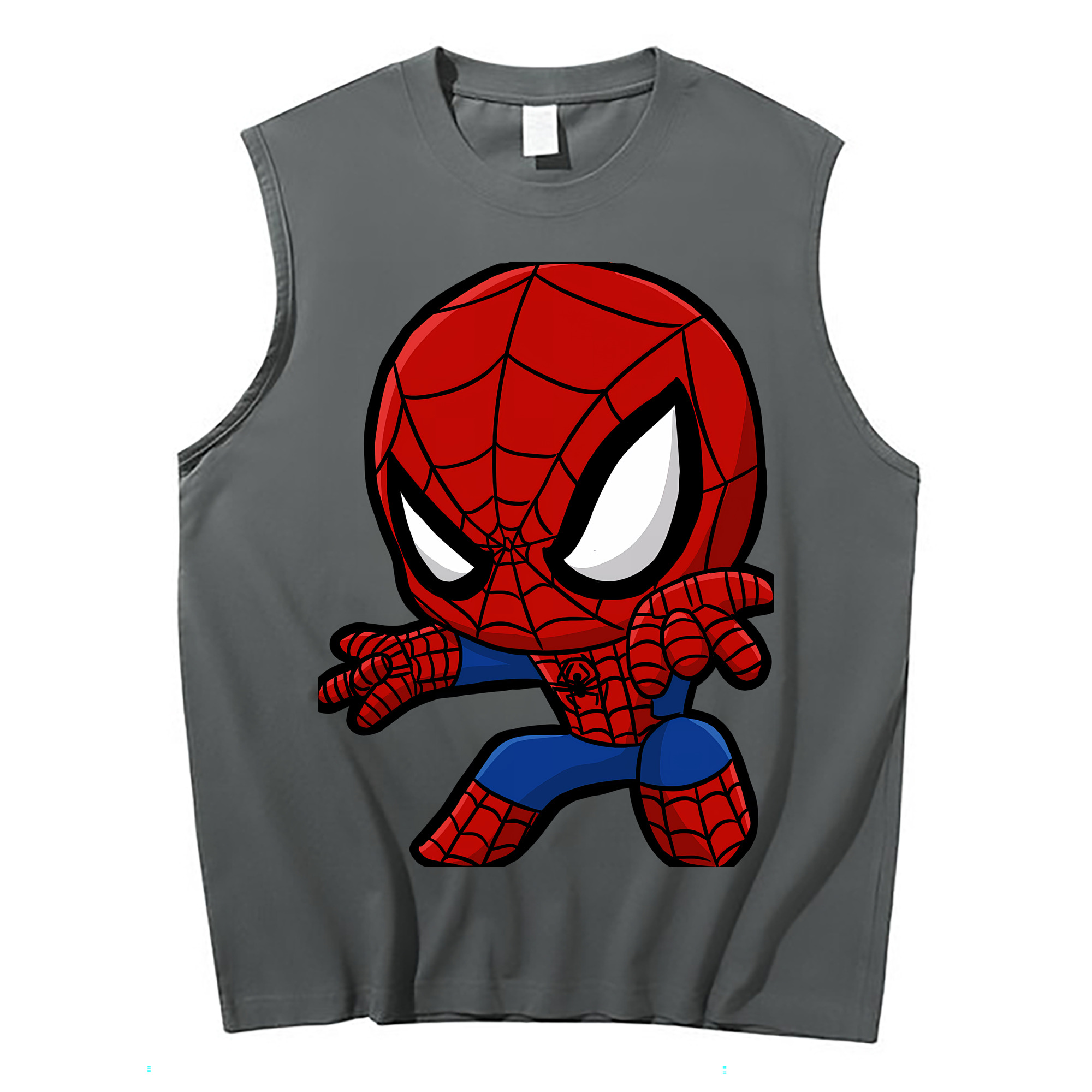 （画像用） Spider Man スパイダーマン コットン100％タンクトップ（フロントプリント）